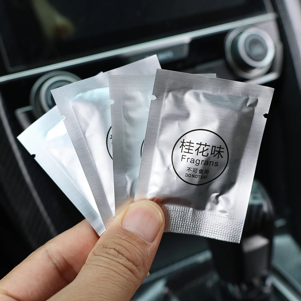 Car Air Outlet Aromatherapy Clip Solid Aromatherapy Strips Set 8cm Auto Air Vent Wind Direction Paddle Hidden Fragrance Clip