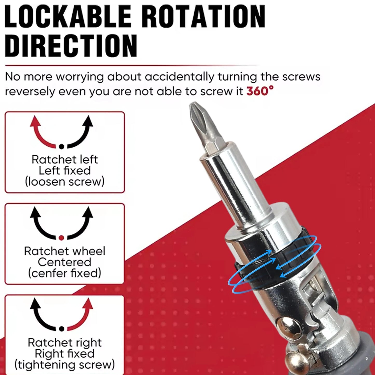 11-in-1 Ratchet Screwdriver Set – Telescopic Two-Way ABS Handle Multifunctional Bits Driver with Forward & Reverse Adjustment