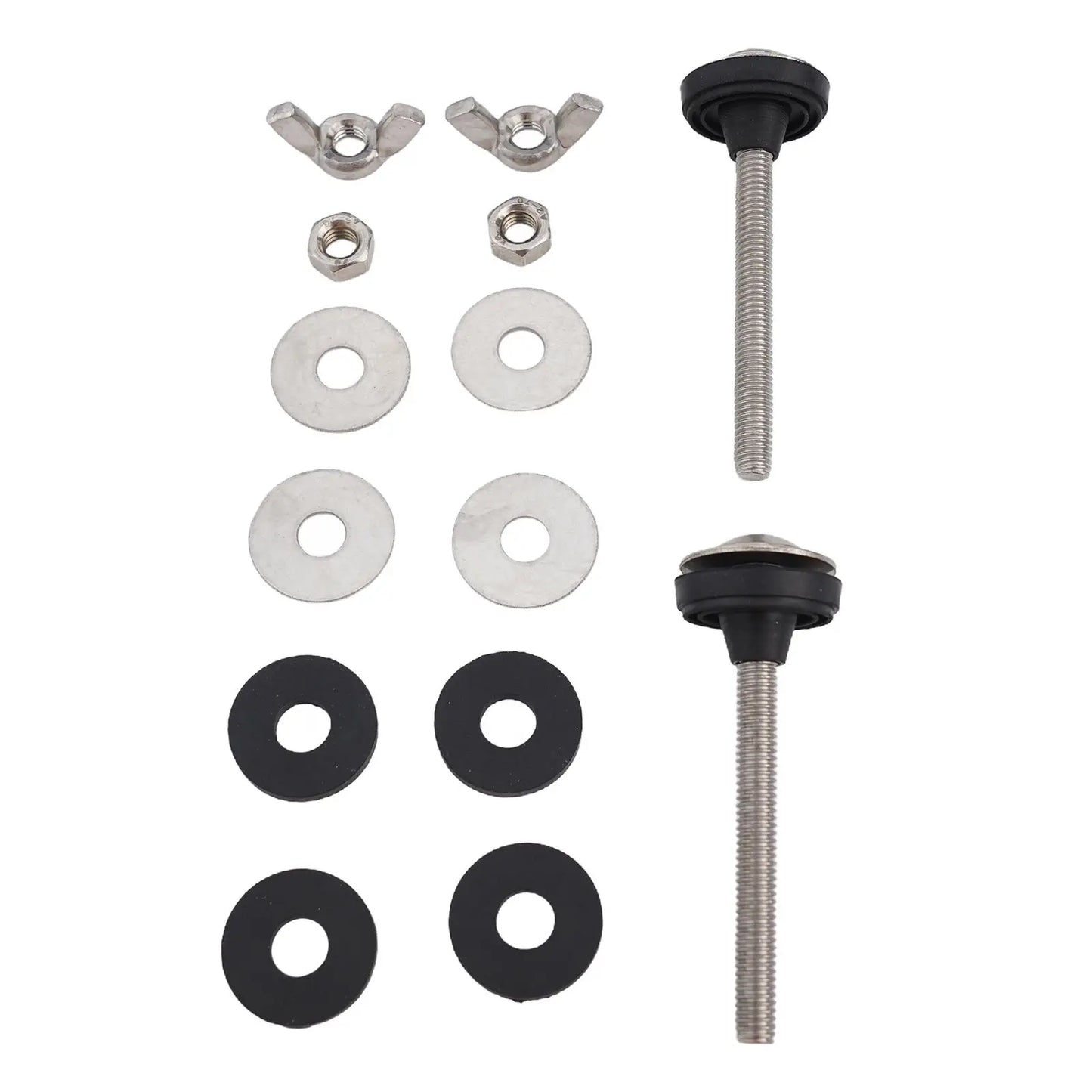 Bathroom Screws Bolts Stainless Steel Toilet Tank Bolt Reliable Support Split Washer 2pcs Bowl Bolt Kit Easy Installation