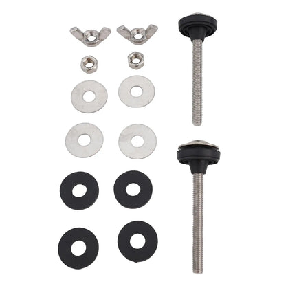Bathroom Screws Bolts Stainless Steel Toilet Tank Bolt Reliable Support Split Washer 2pcs Bowl Bolt Kit Easy Installation