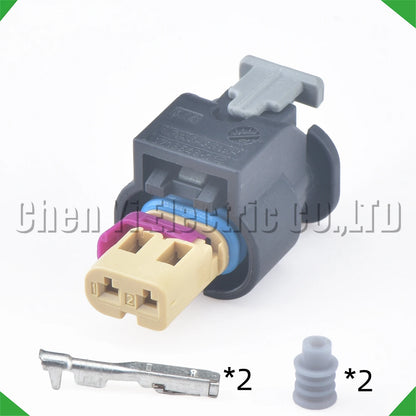 2 Pin Waterproof VVT Solenoid Ignition Coil Connector 4F0973702A 11G973702 for VW Audi