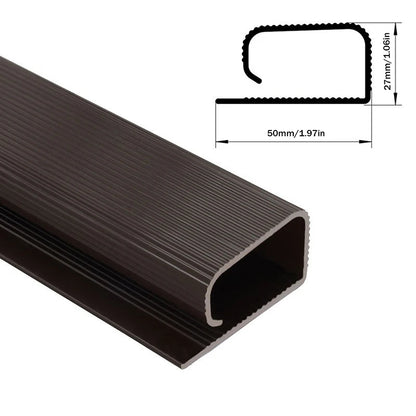 New 40cm/15.75inch Under Desk Cable Management Tray PVC Power Wire Hider Strip Cord Holder Wire Organizer Cable Raceway