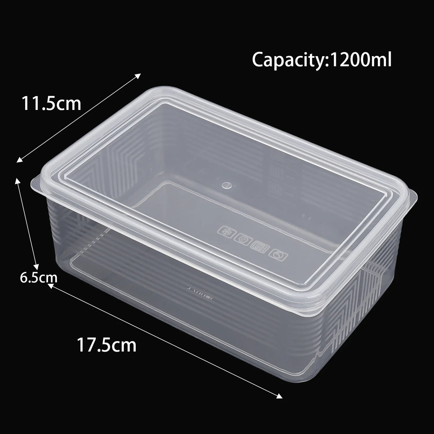 Refrigerator Storage Box Fridge Organizer Vegetable Fruit Fresh Food Crisper Box Freeze Meat Storage Container Kitchen Organizer