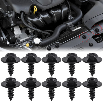 Automotive Hexagonal Self-tapping Screws Fender Splash Guard Rivet Clips 20x24mm 10-50pcs
