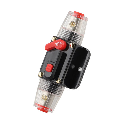 12V-24V DC Auto Inline Fuse Breaker Battery Safety Audio System Protection Overload Protection Device Temperature Resistance