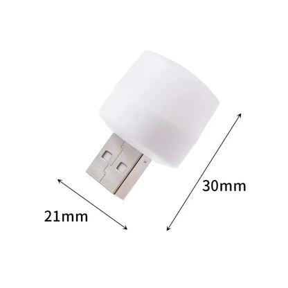 1-10PCS USB Night Light Mini LED Plug Lamp Power Bank Charging Eye Protection Book Lights Mobile Power Charging Bedroom Light