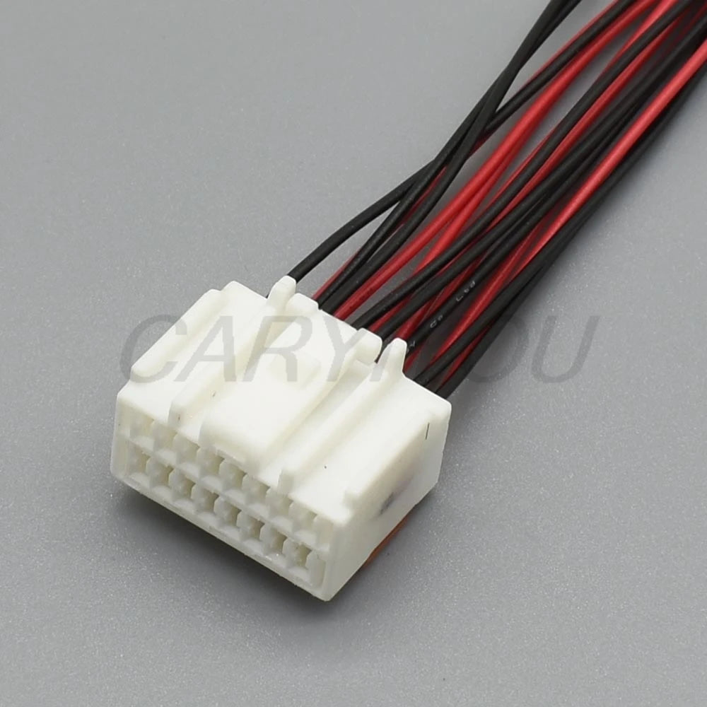 Female 8 Pin Automotive Unsealed Connector White 6098-1624