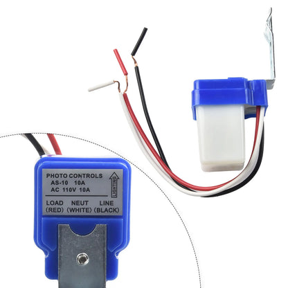 Automatic Photo Control Switch Garden Port Road Lighting Factories AC DC 12-220V 5*4.2*3.3cm Blue Controller Switch