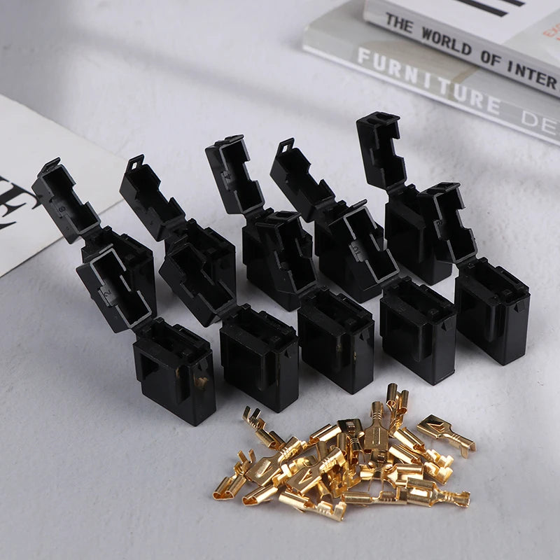 New 10Pcs AC Assembly Blade Type Auto Insurance Plug Standard Fuse Box With 20 Terminals Middle Car Fuse Holder