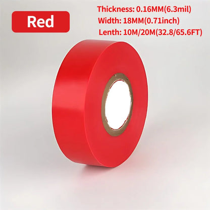 Electrical PVC Insulation Tape Black Wire Wrapping Tape 10M/20M Length 0.71 Inch Wide for Electrical Repair