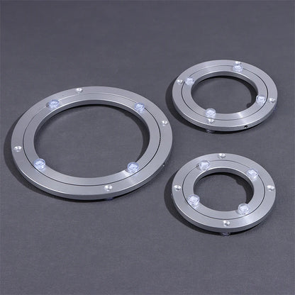 Smooth Swivel Plate Rotating Table Rotating Round 5/5.5/8/10/12 Inches Aluminum Ball Bearing Turntable Bearings Swivel Plate