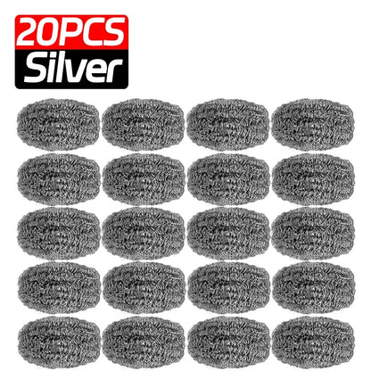 Wholesale Stainless Steel Cleaning Ball Multipurpose Kitchen Pot Pan Rustproof Oil Removal Scrubber Heavy Duty Steel Wire Balls