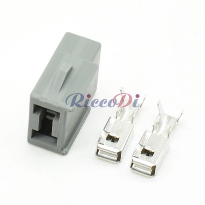 DJ70296-6.3-11/21 2-Pin 6.3mm Waterproof Automotive Connector Plug with Terminals