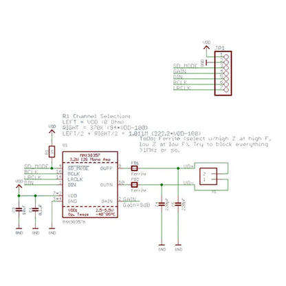 MAX98357 I2S Class D Audio Amplifier Module for ESP32 & Raspberry Pi