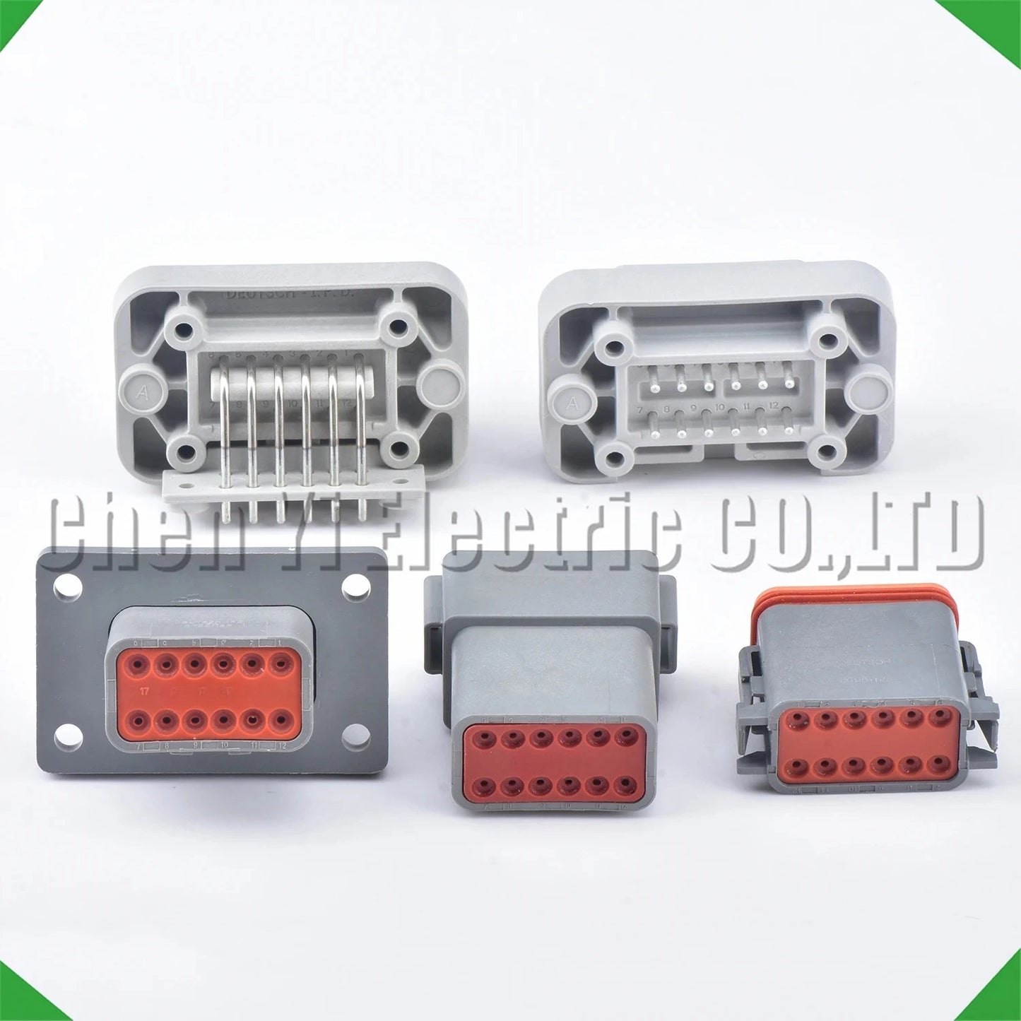 12 Pin Male & Female Waterproof Connector – Automotive Electrical Wire Harness Pigtail Plug for Deutsch DT04-12P / DT06-12S