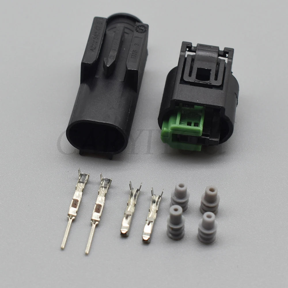 2 Pin Automotive Outdoor Temperature Sensor Connector Socket Oxygen Sensor Plug Compatible with 1-967644-1 1-967570-3