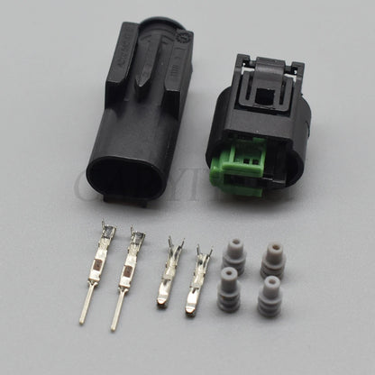 2 Pin Automotive Outdoor Temperature Sensor Connector Socket Oxygen Sensor Plug Compatible with 1-967644-1 1-967570-3