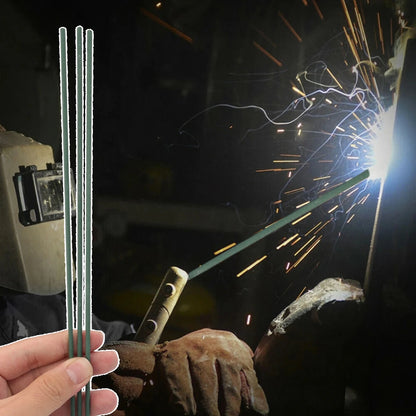 300x2mm Green Welding Rods Cored Wire Rod Solder Low Melting Point Coated Electrod Solder Universal Carbon Steel Weld Bar Stick