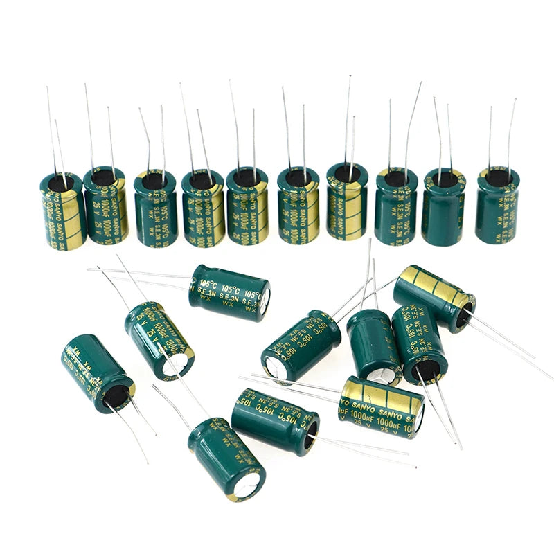 New 20Pcs 25V1000UF 10MMX16MM New Electrolytic Capacitors