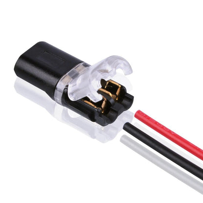 10 PCS 12V 2 Pin Cable Wire Connector Plug 300V 20A Black Waterproof Sealed For Electrical Car 22.1x9.7x6mm Electrical Equipment