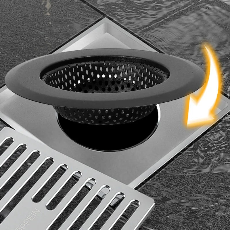 10/1PCS Kitchen Sink Filter Stainless Steel Mesh Sink Strainer Filter Bathroom Sink Strainer Drain Hole Filter Trap Waste Screen