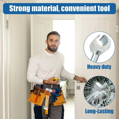 2/1pc Hinge Gap Repair Wrench 9-24.5mm Adjustable Spanner Door Fixing Tool Labor-Saving Home Hardware Bolt DIY Installation Kit