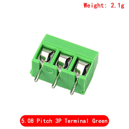 10pcs KF301 5.08mm Plug-in Screw Terminal Connector 2P/3P/4P Blue/Green