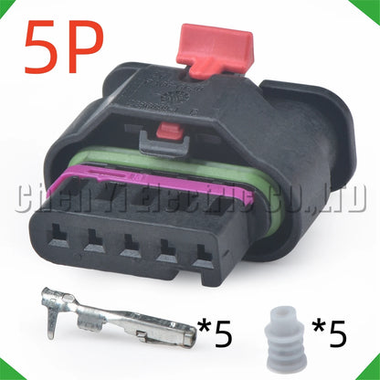 5 Pin Taillights Air Flow Meter Connector 4F0973705 1-2236898-3 for VW Audi