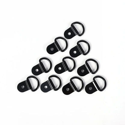 20/10pcs Stainless Steel D Shape Pull Hook Tie Down Anchors Ring Iron Cargo Tie Down Ring Car Truck Trailers RV Boat Accessories