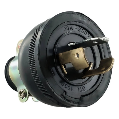 2KW Generator Anti-Loose Plug, 168F/170F GX160 Three-Pole America Plug, AC 250V 30A Generator Parts
