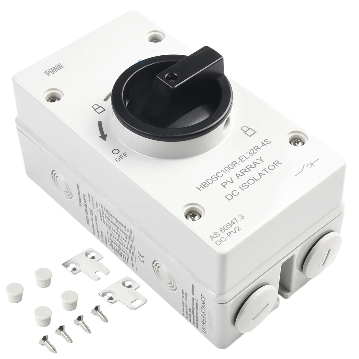 Line Side Inulating Switch 50 60HZ Isolation Switch Isolation Switch From 300V To 1000V Gray Plas ...