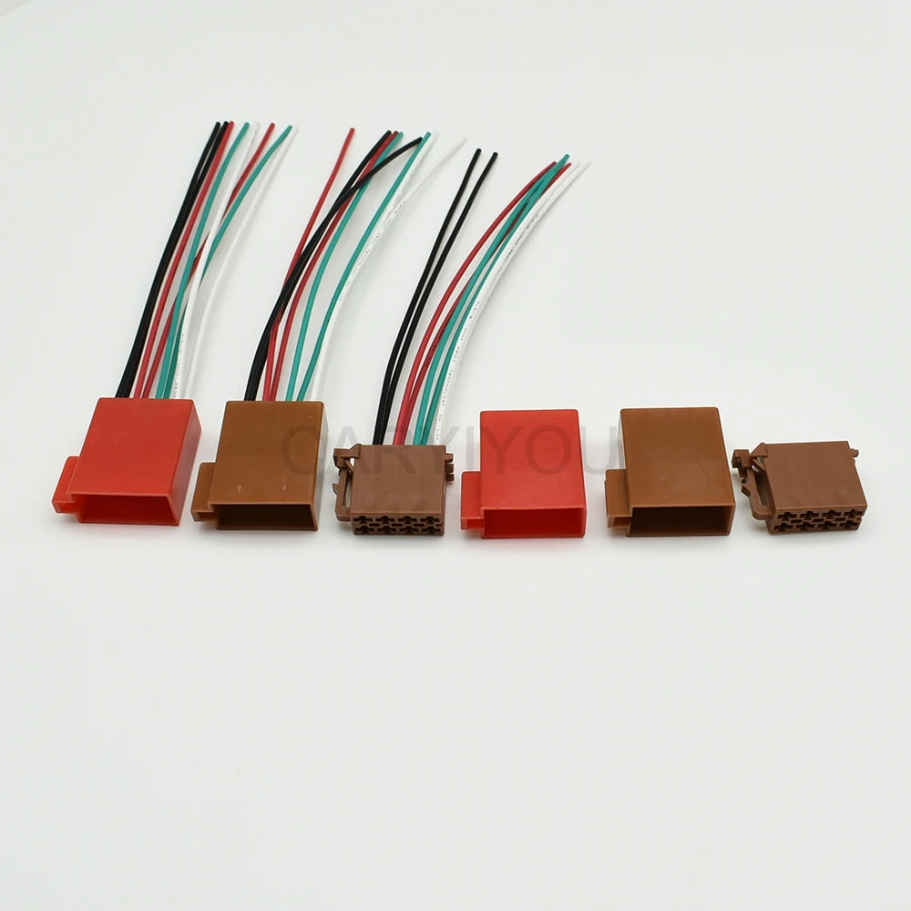 8-Pin TE Tyco ISO Radio Connector DJ7082-3.5 Male Female | Toyota Lexus 962189-1 / 962191-1 | CE PA66