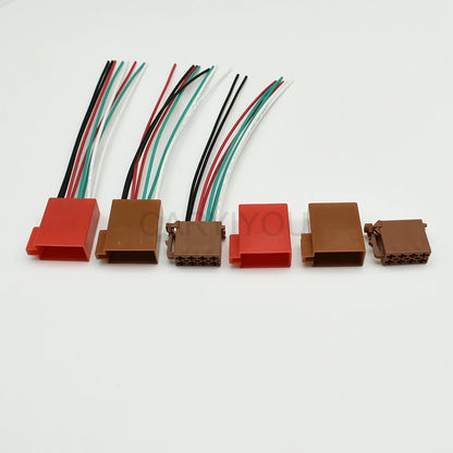 8-Pin TE Tyco ISO Radio Connector DJ7082-3.5 Male Female | Toyota Lexus 962189-1 / 962191-1 | CE PA66