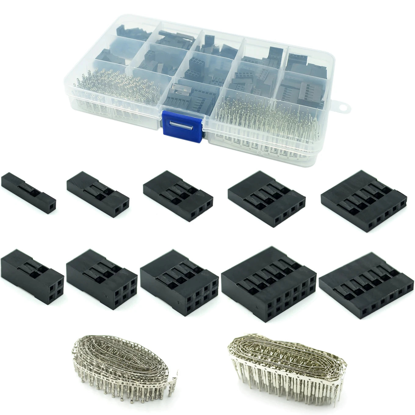2.54mm DuPont Jumper Wire Connector Kit with Housing and Terminals