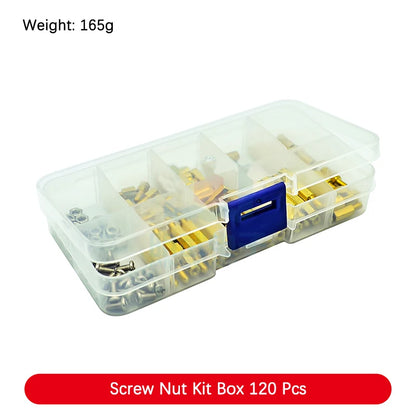 Electronic Component Kit Box with LEDs, Transistors, IC Sockets, Switches, and Jumper Wires
