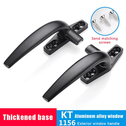 New Thickenin Aluminum Alloy Window Handle Push Out Swing Door And Window Single Point Handle Window Lock Seven Character Handl
