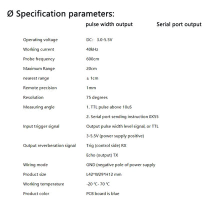 JSN-SR04T Waterproof Ultrasonic Distance Sensor Module for Reversing Radar