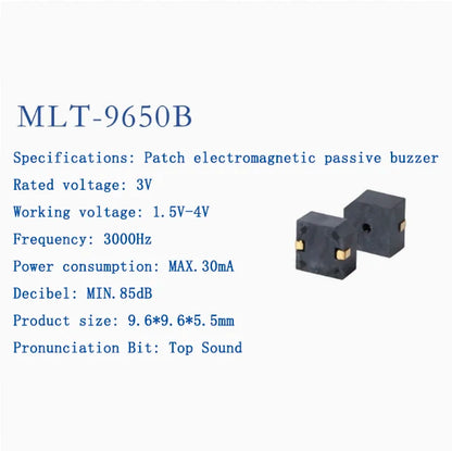 Active and Passive Electromagnetic Patch Buzzers MLT-4020 MLT-5018 MLT-5020 MLT-5030 5525 7525 8530 8540 9025 9032 9045 MLT9650