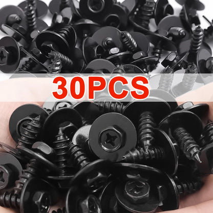 Automotive Hexagonal Self-tapping Screws Fender Splash Guard Rivet Clips 20x24mm 10-50pcs