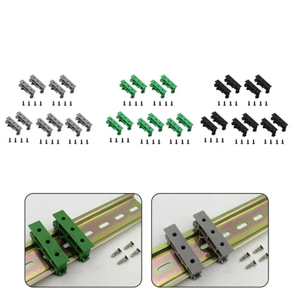 PCB DIN C45 Rail Mount Adapter for DIN 35 Mounting Rails, Plastic PCB Bracket Clips, 35mm Electrical Part