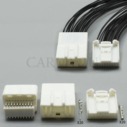 1473750-1 / 1473807-1 Toyota 20-Pin CD Player Wiring Harness Socket — Low Current Audio Connector