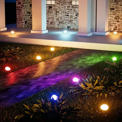 Solar Decorative Frosted Ground Lamp Outdoor Waterproof Garden Light