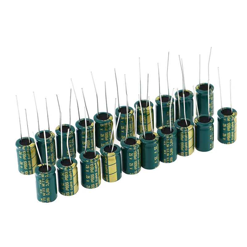New 20Pcs 25V1000UF 10MMX16MM New Electrolytic Capacitors