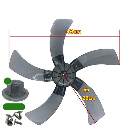 Electric Fan Blades For 18Inch Table Fan Floor Fan Silent Strong Wind Five-Blade Heating Cooling & Vents HVAC Systems & Parts