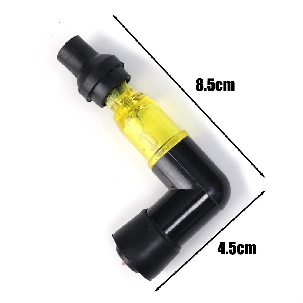 Motorcycle Ignition Spark Plug Cap – Universal High-Pressure Elbow Spark Plug Cap for Motorcycle Modification Accessories
