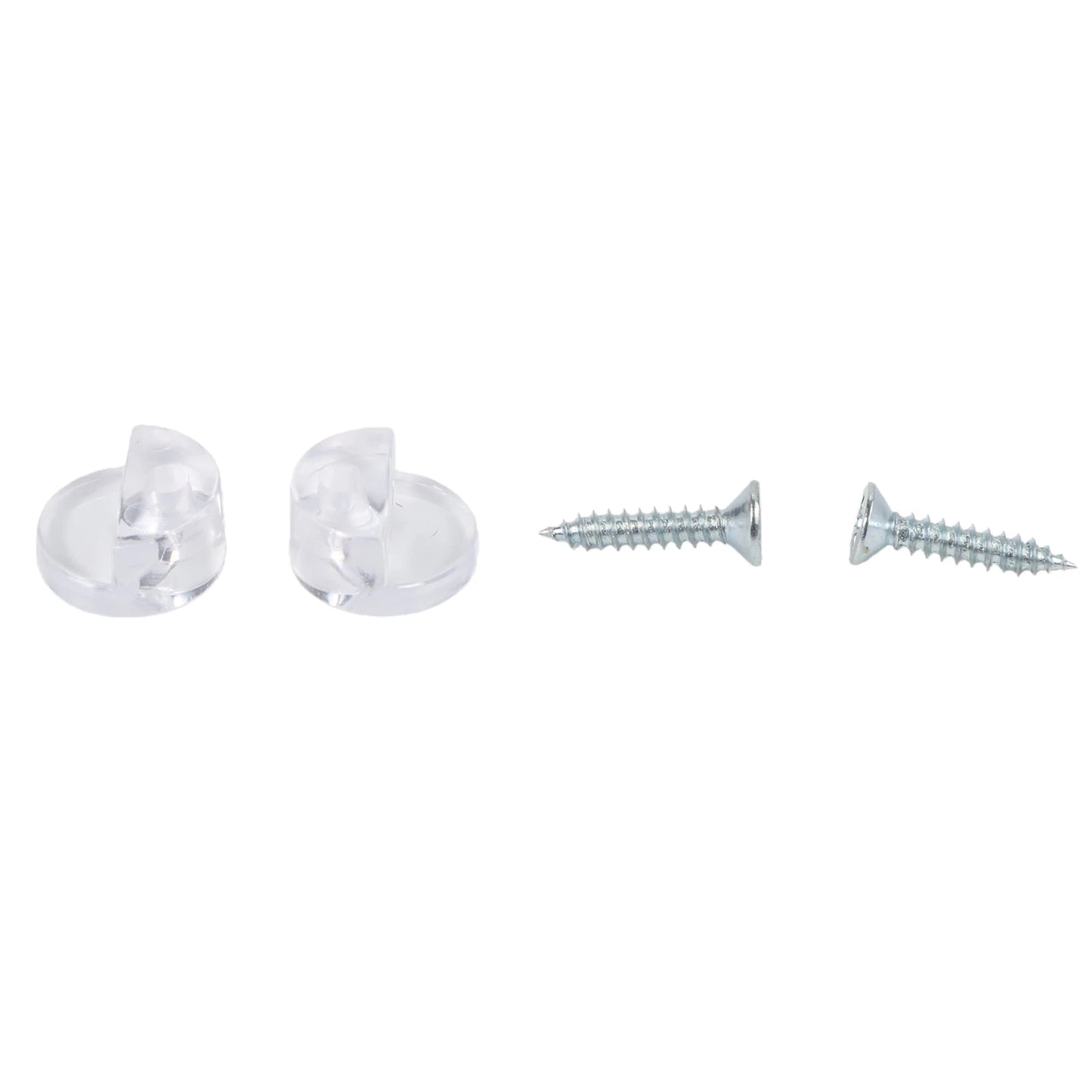 30 Set Plastic Glass Retainer Clips with Screws for Glass Panel Installation Compatible with 4mm Thickness Glass in Cabinets
