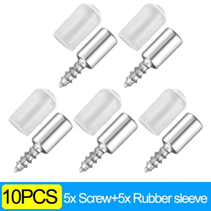200x Self Tapping Shelf Bracket Support Screw with Rubber Sleeve