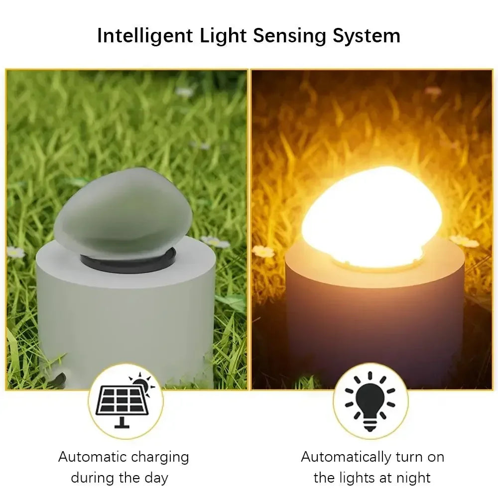 Solar Decorative Frosted Ground Lamp Outdoor Waterproof Garden Light