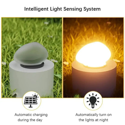 Solar Decorative Frosted Ground Lamp Outdoor Waterproof Garden Light