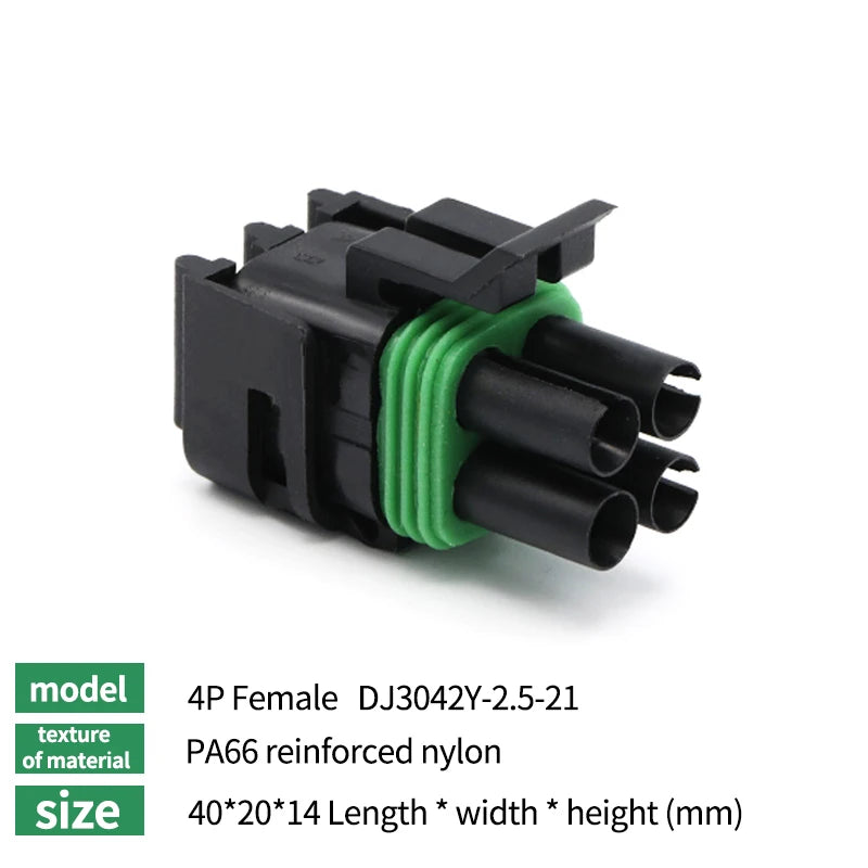 2.5 Series Waterproof Connector 1/2/3/4/6 Pin Male Female for Haltech MAP TPS GM